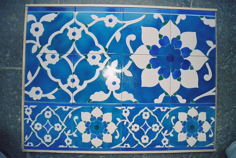 Frise de fond de piscine